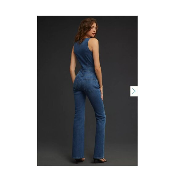 Anthropologie Pilcro Denim Button Down Jumpsuit, size 8 - Picture 4 of 9